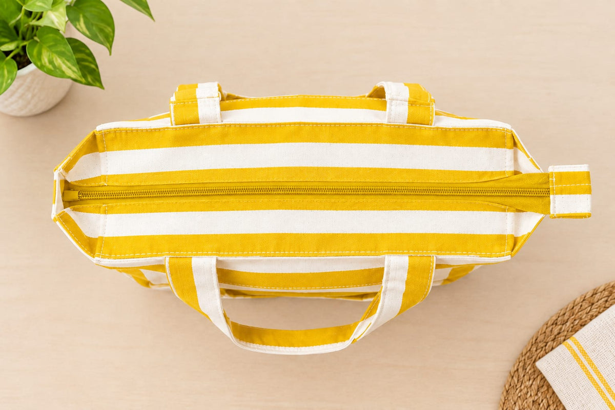 Multipupose bag -STRIPES yellow
