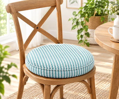 Round chair cushion- Teal