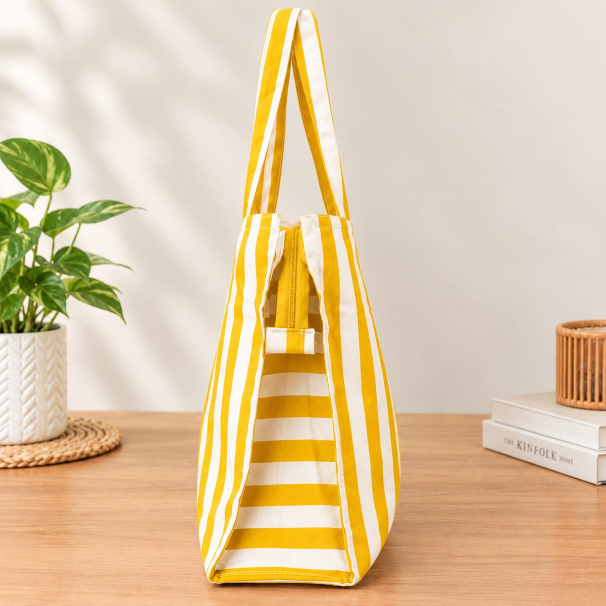Multipupose bag -STRIPES yellow