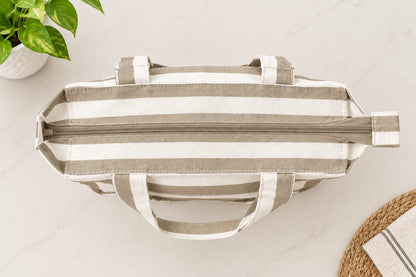Multipupose bag -STRIPES BEIGE