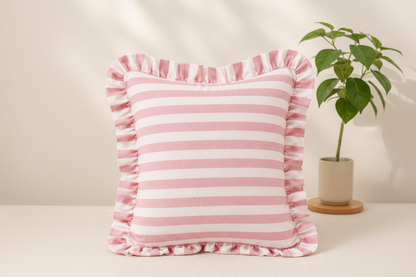 Frilled cushion