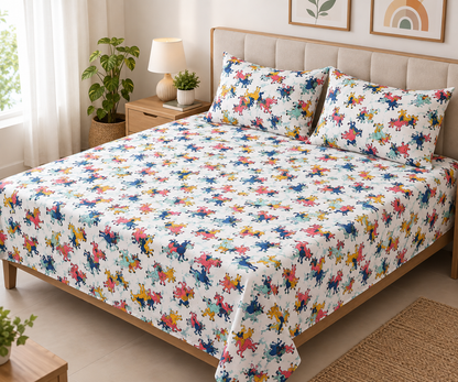 KIDS BEDSHEET - MULTI COLOR