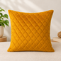 Velvet quilted cushion