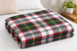 CHRISTMAS PLAID BEDSHEET- LUREX